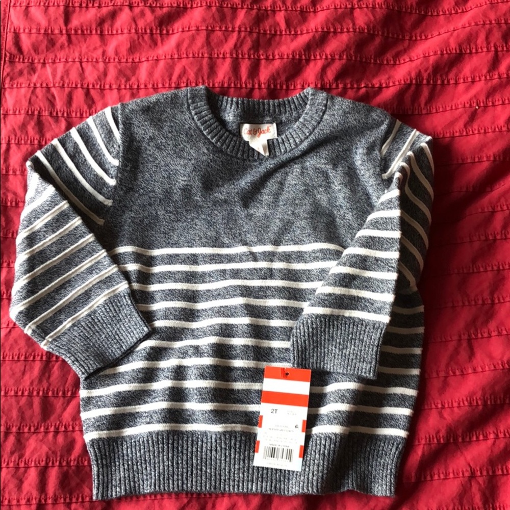 NWT Cat & Jack boys cotton sweater